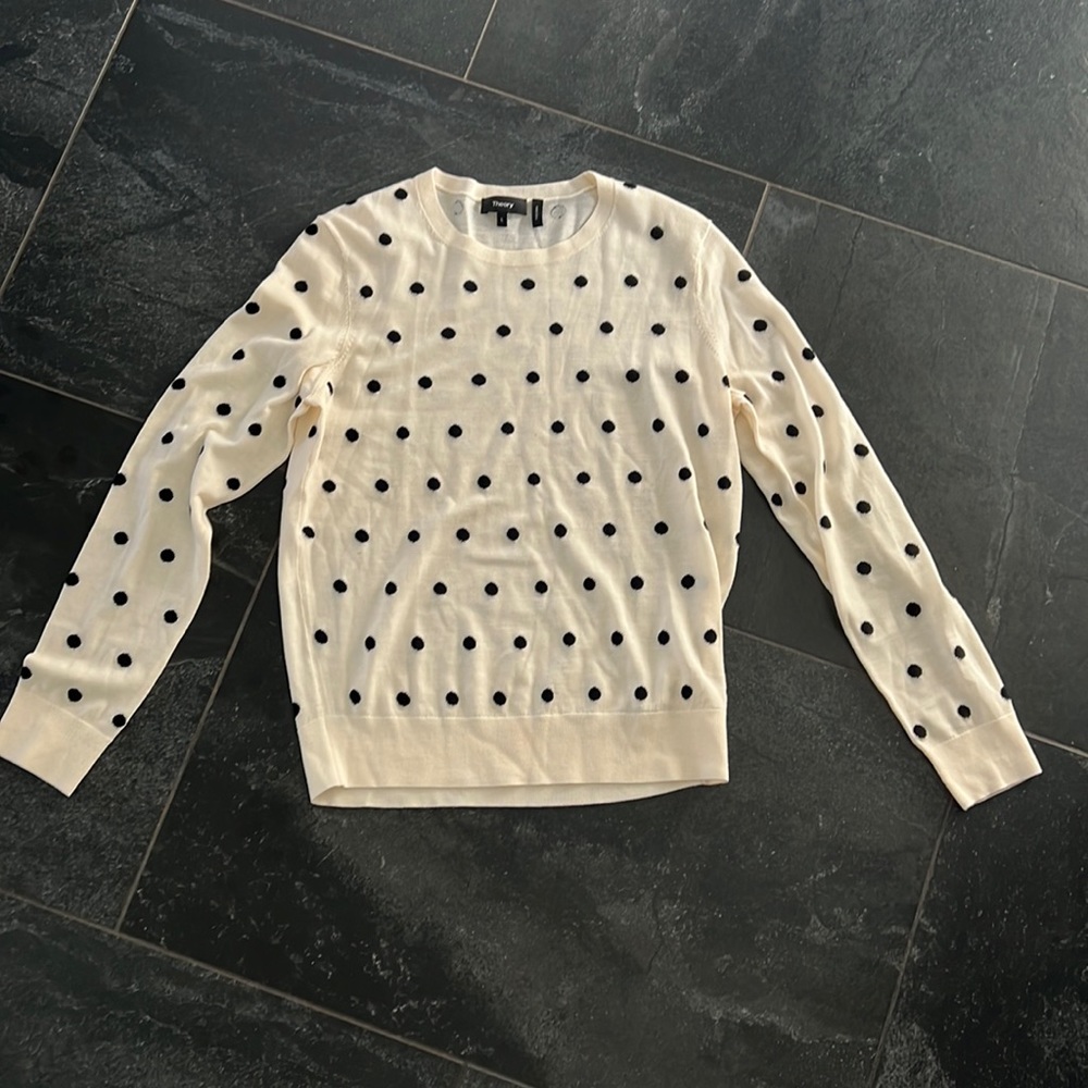 Theory polka dot sweater